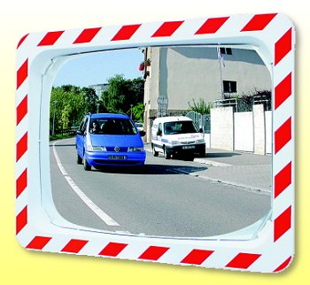 (obrázek pro) Nerozbitné dopravní zrcadlo 100x80 cm P.A.S. - Kliknutím na obrázek zavřete