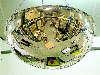 (obrázek pro) Hemisférické zrcadlo 1/2 koule 800 mm (4 směry) - Kliknutím na obrázek zavřete