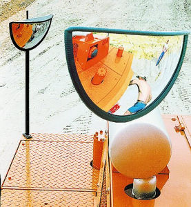 (obrázek pro) Zrcadlo pro stavební stroje pro umístění na vozidlo