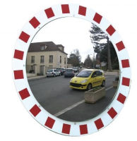 (obrázek pro) Kruhové dopravní zrcadlo z nerezového materiálu průměr 60 cm
