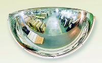 (obrázek pro) Hemisférické zrcadlo 1/4 koule 570 mm (3 směry)