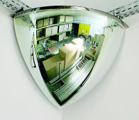 (obrázek pro) Hemisférické zrcadlo 1/8 koule 550 mm (2 směry) - Kliknutím na obrázek zavřete