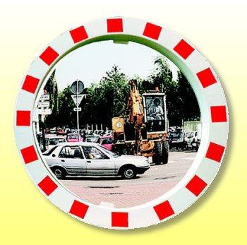 (obrázek pro) Nerozbitné dopravní zrcadlo o pr. 90 cm POLYMIR - Kliknutím na obrázek zavřete