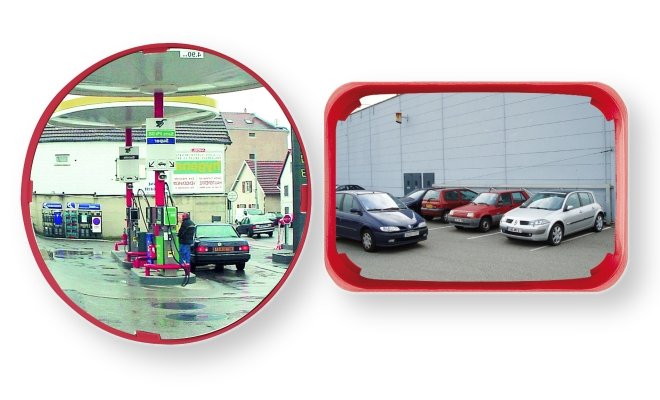 (obrázek pro) Nerozbitné kruhové víceúčelové zrcadlo o pr. 40 cm - Kliknutím na obrázek zavřete